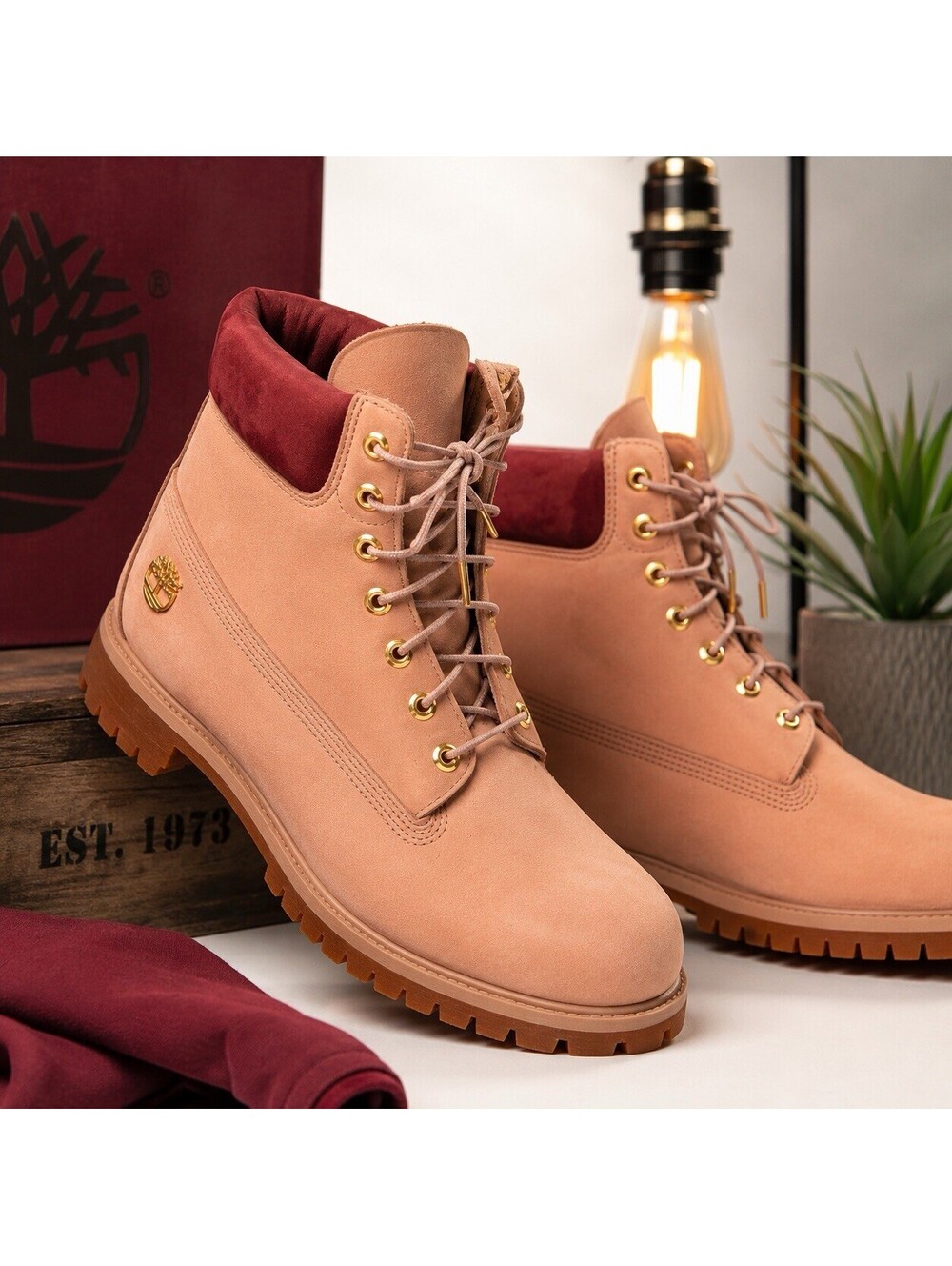 GRAIL Nas Timberland Legends Vol X 6" Premium Mauve Burgundy Men's 14M A10OC